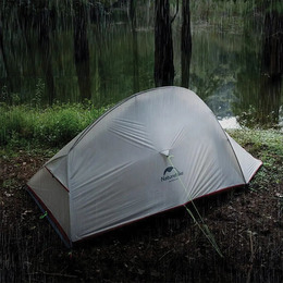 Намет надлегкий тримісний з футпринтом Naturehike Cloud Up 3 Updated NH18T030-T 20D темно-зелений. Фото 4
