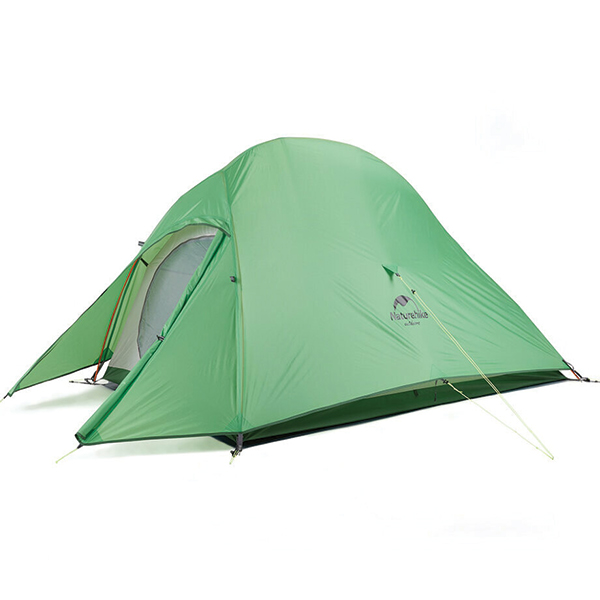 Намет надлегкий двомісний з футпринтом Naturehike Cloud Up 2 Updated NH17T001-T 210T зелений