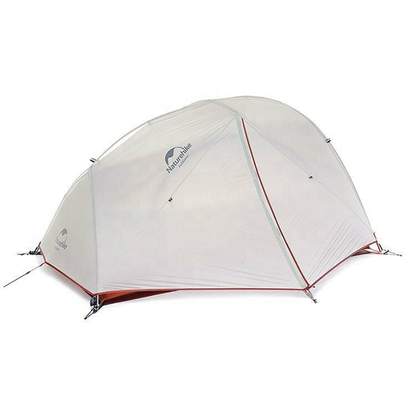Намет надлегкий двомісний з футпринтом Naturehike Star-River 2 Updated NH17T012-T 20D сіро-червоний