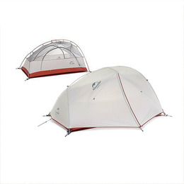 Намет надлегкий двомісний з футпринтом Naturehike Star-River 2 Updated NH17T012-T 20D сіро-червоний