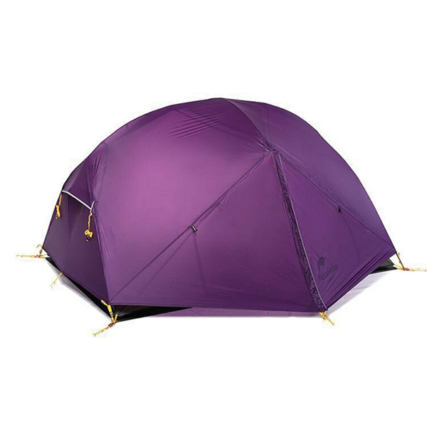 Намет надлегкий двомісний з футпринтом Naturehike Mongar NH17T007-M 20D фіолетовий
