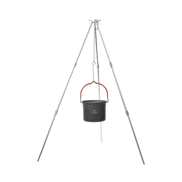 Тринога трьохсекційна для казана Naturehike Light Tripod NH17S00S-G, алюміній / сталь. Фото 2