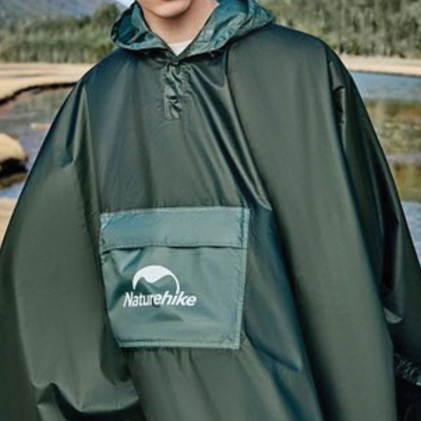 Плащ-дощовик Naturehike CNH23RG001 темно-зелений. Фото 2