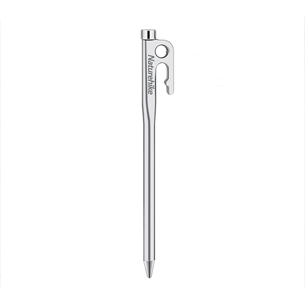 Кілок сталевий Naturehike NH19PJ014 25 см сірий