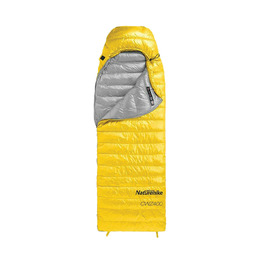 Спальник з натуральним пухом Naturehike CWZ400 NH19W400-Z (7°C), p-р L жовтий