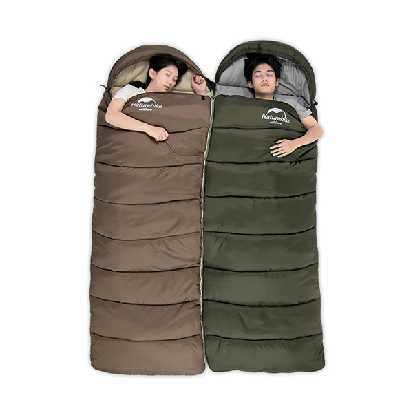 Спальник з капюшоном Naturehike U150 NH20MSD07 (11°C) лівий коричневий. Фото 3