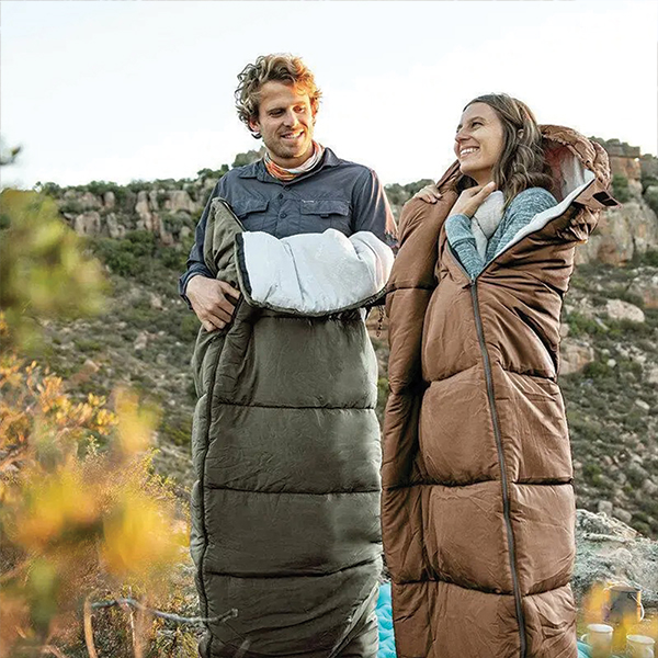 Спальник з капюшоном Naturehike U150 NH20MSD07 (11°C) лівий коричневий. Фото 4