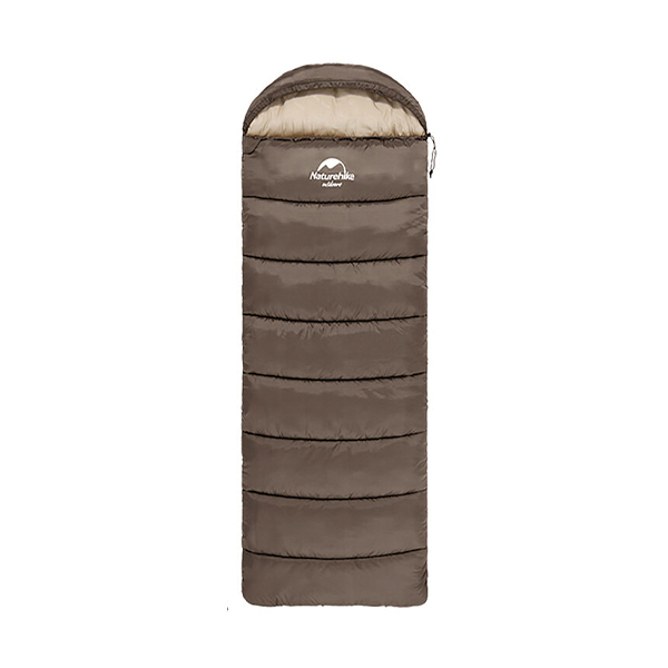 Спальник з капюшоном Naturehike U350 NH20MSD07 (1°C) лівий коричневий