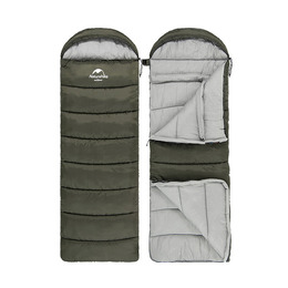 Спальник з капюшоном Naturehike U350 NH20MSD07 (1°C) лівий зелений