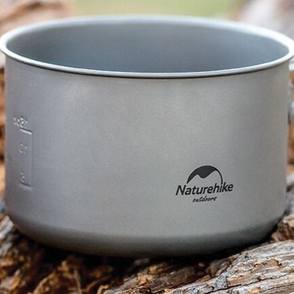 Каструля титанова зі складаною ручкою 800 мл Naturehike NH18T101-A. Фото 3