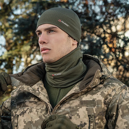 M-Tac шарф-труба Polartec Power Grid Army Olive. Фото 9