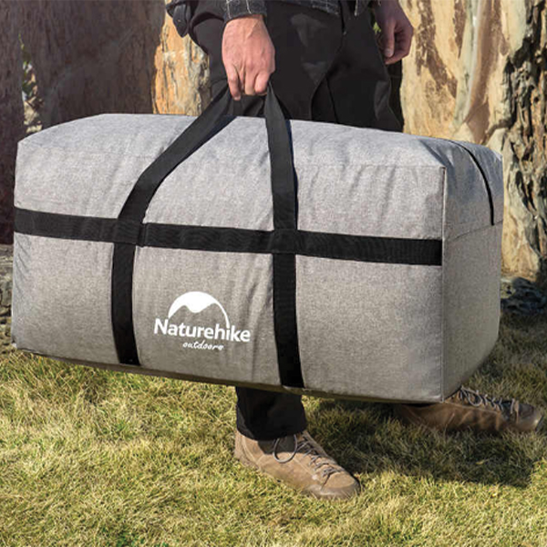 Сумка для зберігання портативна Naturehike NH17S021-L 100 л світло-сірий. Фото 3