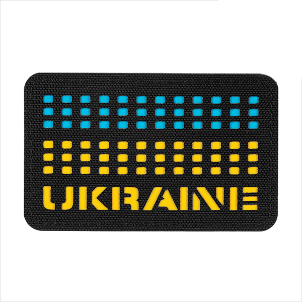 M-Tac нашивка Ukraine Laser Cut Black/Yellow/Blue/GID