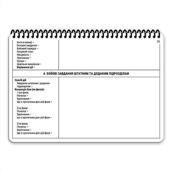 Ecopybook Tactical Блокнот командира взводу. Фото 21