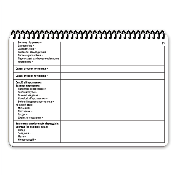 Ecopybook Tactical Блокнот командира взводу. Фото 33