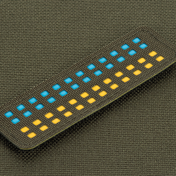 M-Tac нашивка прапор України 25х80 Laser Cut Ranger Green/Yellow/Blue/GID. Фото 3
