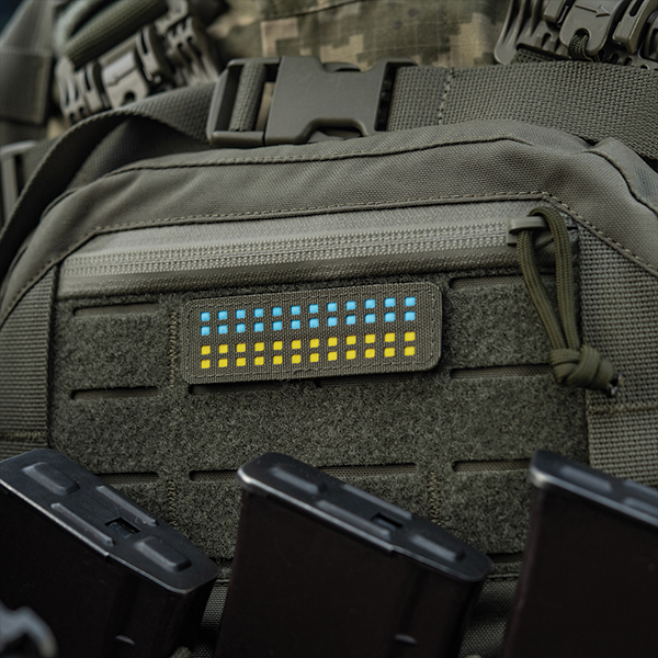 M-Tac нашивка прапор України 25х80 Laser Cut Ranger Green/Yellow/Blue/GID. Фото 7