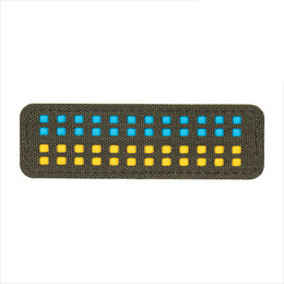 M-Tac нашивка прапор України 25х80 Laser Cut Ranger Green/Yellow/Blue/GID