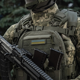 M-Tac нашивка прапор України 25х80 Laser Cut Ranger Green/Yellow/Blue/GID. Фото 4
