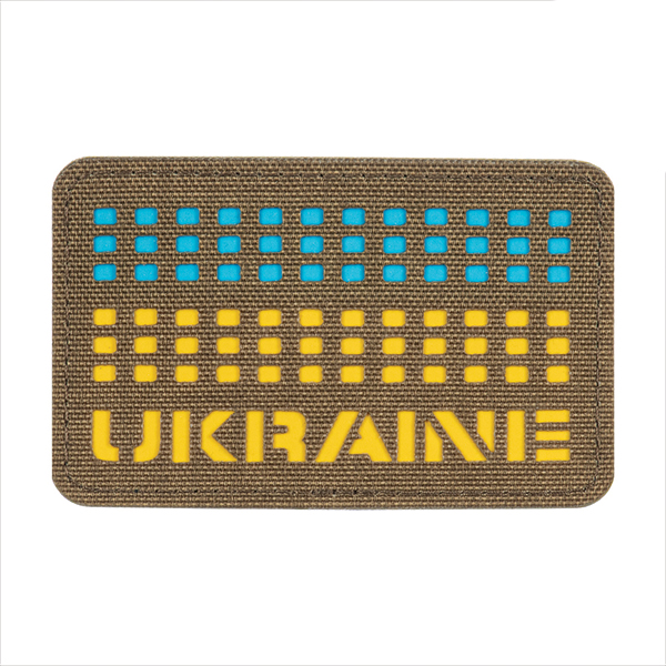 M-Tac нашивка Ukraine Laser Cut Coyote/Yellow/Blue/GID