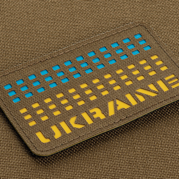 M-Tac нашивка Ukraine Laser Cut Coyote/Yellow/Blue/GID. Фото 3