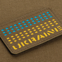 M-Tac нашивка Ukraine Laser Cut Coyote/Yellow/Blue/GID. Фото 3