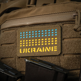 M-Tac нашивка Ukraine Laser Cut Coyote/Yellow/Blue/GID. Фото 4