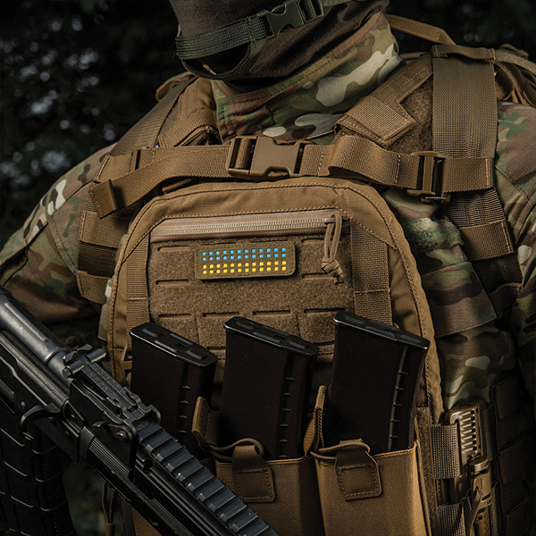 M-Tac нашивка прапор України 25х80 Laser Cut Coyote/Yellow/Blue/GID. Фото 6