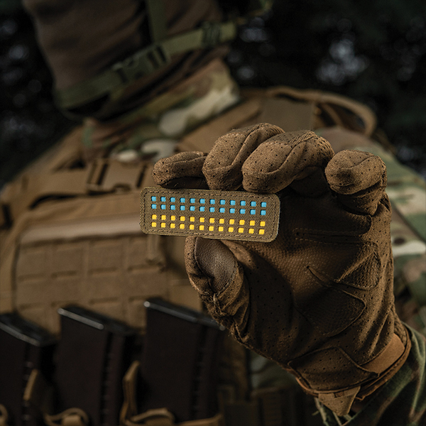 M-Tac нашивка прапор України 25х80 Laser Cut Coyote/Yellow/Blue/GID. Фото 8