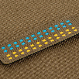 M-Tac нашивка прапор України 25х80 Laser Cut Coyote/Yellow/Blue/GID. Фото 3