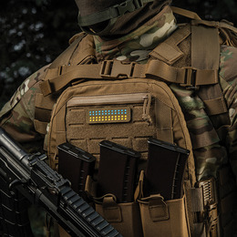 M-Tac нашивка прапор України 25х80 Laser Cut Coyote/Yellow/Blue/GID. Фото 6