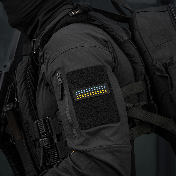 M-Tac нашивка прапор України 25х80 Laser Cut Black/Yellow/Blue/GID. Фото 11