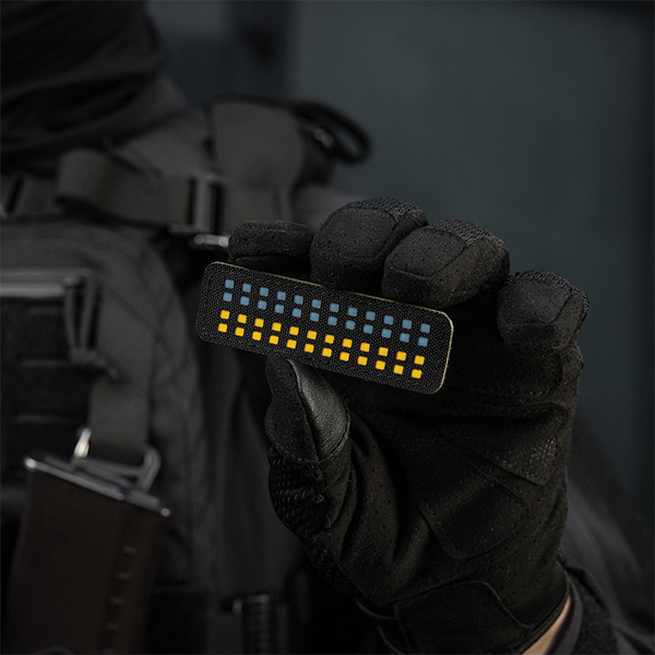 M-Tac нашивка прапор України 25х80 Laser Cut Black/Yellow/Blue/GID. Фото 12