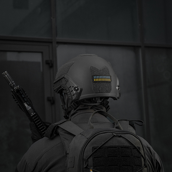 M-Tac нашивка прапор України 25х80 Laser Cut Black/Yellow/Blue/GID. Фото 8