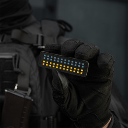 M-Tac нашивка прапор України 25х80 Laser Cut Black/Yellow/Blue/GID. Фото 12