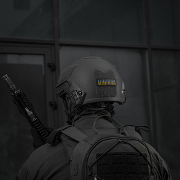 M-Tac нашивка прапор України 25х80 Laser Cut Black/Yellow/Blue/GID. Фото 8