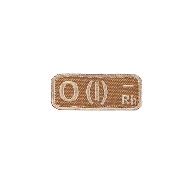 M-Tac нашивка група крові O(I) Rh- хакі