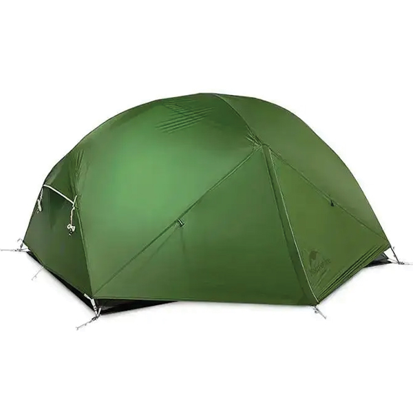 Намет надлегкий двомісний з футпринтом Naturehike Mongar NH17T007-M, 210T Темно-Зелений