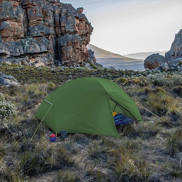 Намет надлегкий двомісний з футпринтом Naturehike Mongar NH17T007-M, 210T Темно-Зелений. Фото 2