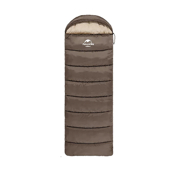 Спальник з капюшоном Naturehike U250 NH20MSD07, (6°C), лівий, коричневий