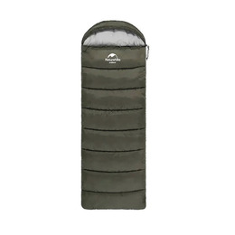 Спальник з капюшоном Naturehike U250 NH20MSD07, (6°C), правий, темно-зелений