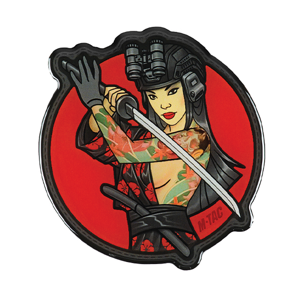 M-Tac наклейка Tactical girl №3 Череп на плечі