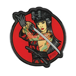 M-Tac наклейка Tactical girl №3 Череп на плечі