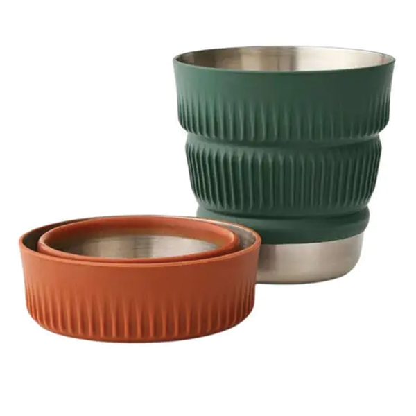 Чашка складна Sea to Summit Detour Stainless Steel Collapsible Mug, Laurel Wreath Green. Фото 4
