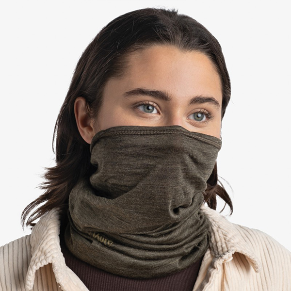 Шарф-труба Buff Lightweight Merino Wool, Solid Bark. Фото 3