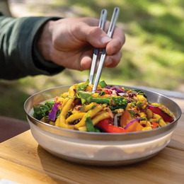 Миска складна Sea to Summit Detour Stainless Steel Collapsible Bowl, Beluga Black, M. Фото 5