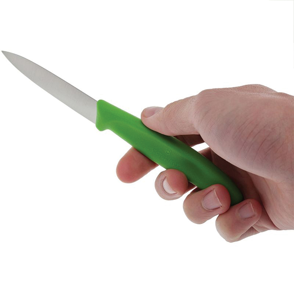 Ніж кухонний Victorinox SwissClassic Paring зелений. Фото 2
