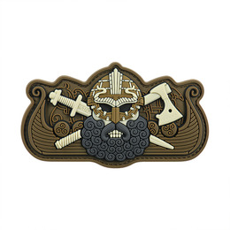 M-Tac нашивка Viking’s Drakkar Black/Coyote