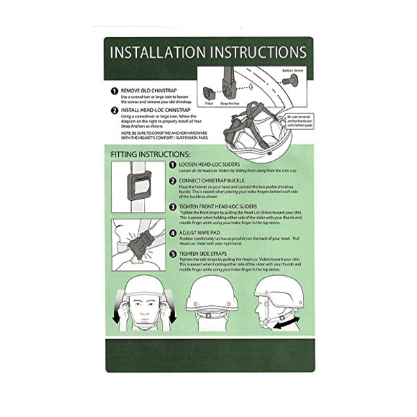 Підвісна система для шолому Ops-Core HEAD-LOC 4-Point H-Nape Chinstrap. Фото 5