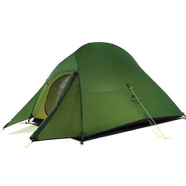 Намет надлегкий двомісний з футпринтом Naturehike Сloud Up 2 Updated NH17T001-T, 20D, темно-зелений